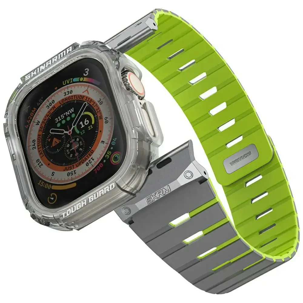 Strap + etui Skinarma Gemini for Apple      Watch 49mm niteglow