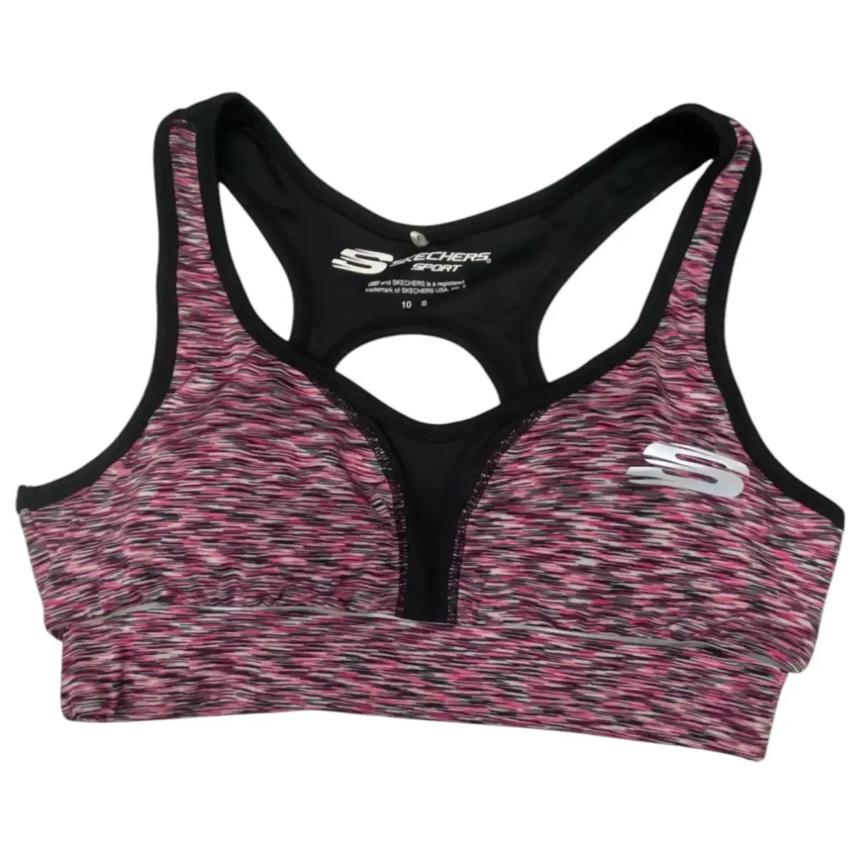 Skechers, Erinlined, Sports Women Synthetic Bra, Magenta, For Women, Size 10