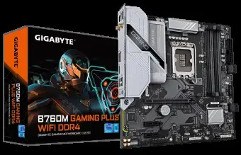 Gigabyte B760M GAMING PLUS WIFI DDR4 - motherboard - micro ATX - LGA1700 Socket - B760