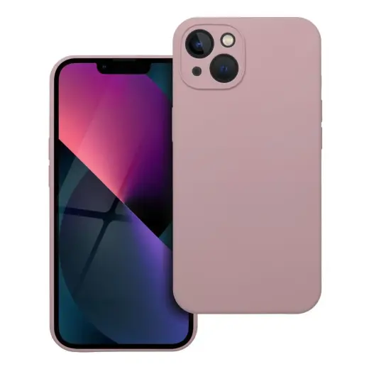 Silicone 2mm phone case for iPhone 13 pink