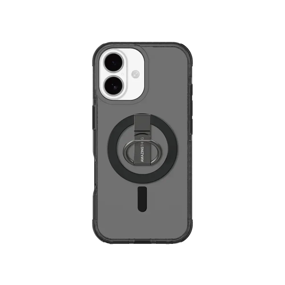 AmazingThing Titan Pro Grip Ring Set Case for iPhone 17 Compatible with MagSafe - Black