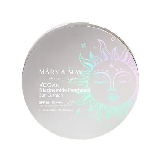 Mary & May Vegan Niacinamide Panthenol Sun Cushion SPF50+ PA++++ 25 G