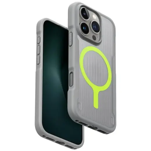 Case UNIQ Combat Active for iPhone 16 Pro Magclick Charging gray