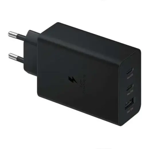 Charger PD 2xUSB-C 65W 1xUSB black bulk