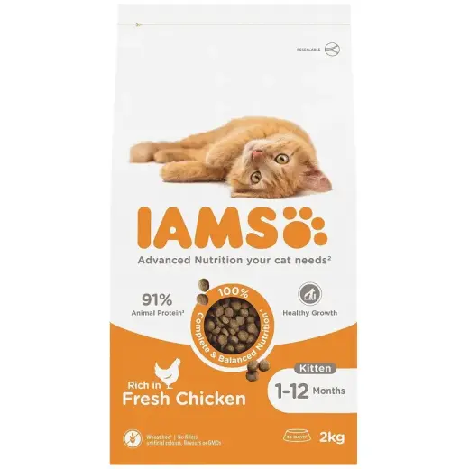 Dry food for kittens - IAMS CAT KITTEN CHICKEN, 2 kg