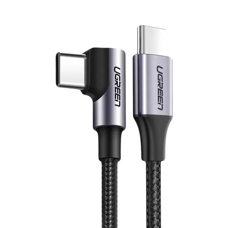 Ugreen US255 50125 datu pārraides un uzlādes vads | USB-C uz USB-C | 60W | 2m | melns, pelēks