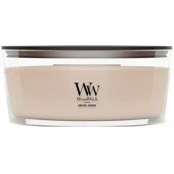 WoodWick Crystal Ginger Loď ( krystalizovaný zázvor ) - Vonná svíčka 453.6g