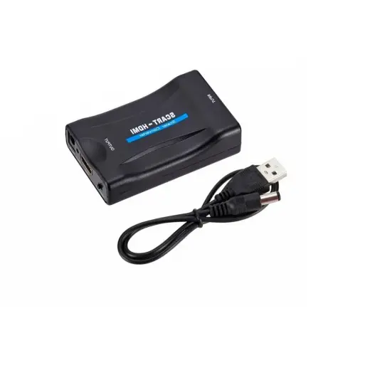Fusion videosignaali muundur SCART-HDMI signaaliks (+heli) must