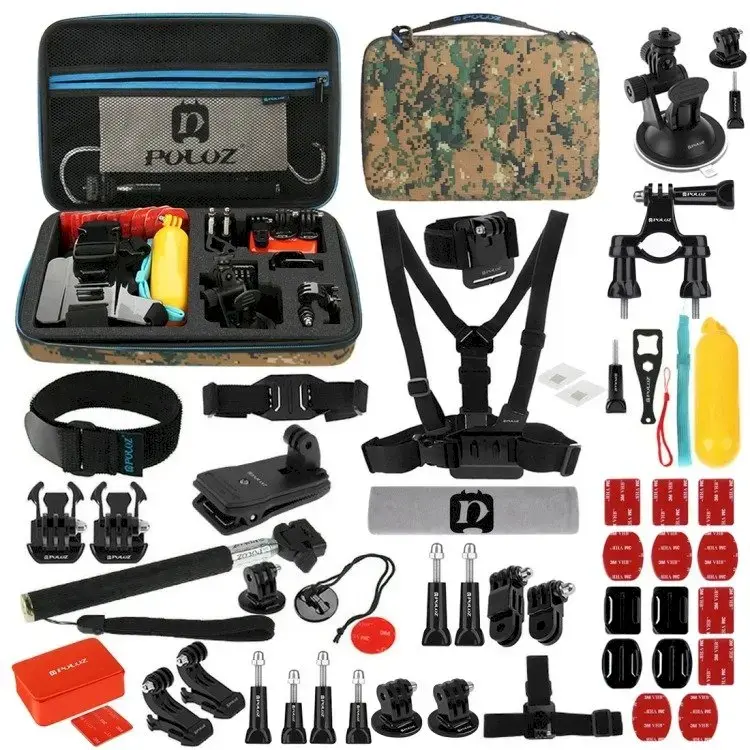 Puluz 53 in 1 accessories set for action cameras | GoPro | HERO9 (EVA)