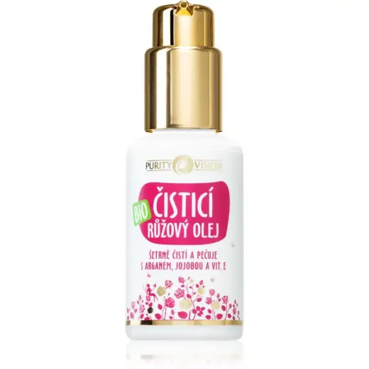 Purity Vision Organic Cleansing Oil Pink with Argan, Jojoba and Vitamin E - 100ml