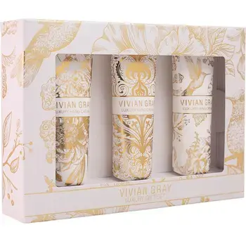 White Velvet Hand Cream Set - Gift set of hand creams.