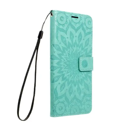 MEZZO mandala knyginio tipo telefono dėklas Samsung Galaxy A16 5G (A166) žalias