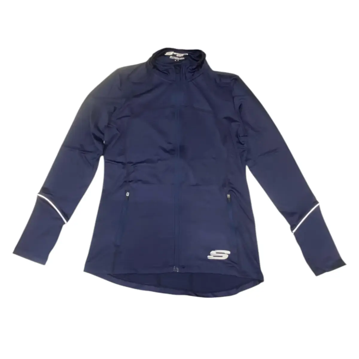 Skechers, Leia Mari, Sports Women Synthetic Jacket, Navy, Size 10
