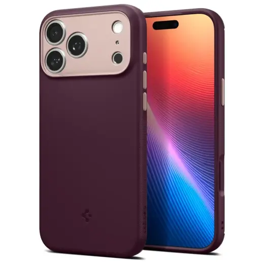 Spigen Nano Pop Mag MagSafe case for iPhone 17 Pro Max burgundy