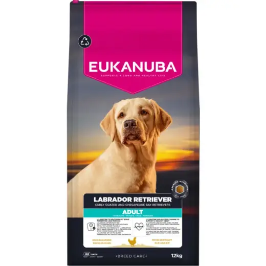 Sausa barība suņiem - Eukanuba Adult Labrador Retriever, Chicken 12 kg