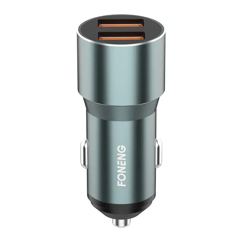 Foneng C19 auto lādētājs | 36W | QC | USB-A | sudrabs