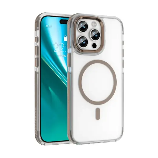 Etteri Icy Mag telefoni ümbris MagSafe toega iPhone 15 Pro kuldne