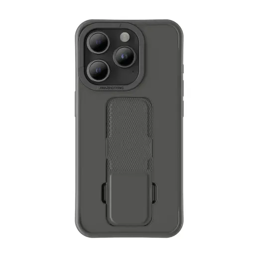 Amazing Thing Matte Pro telefoni ümbris MagSafe toega iPhone 15 Pro Max must