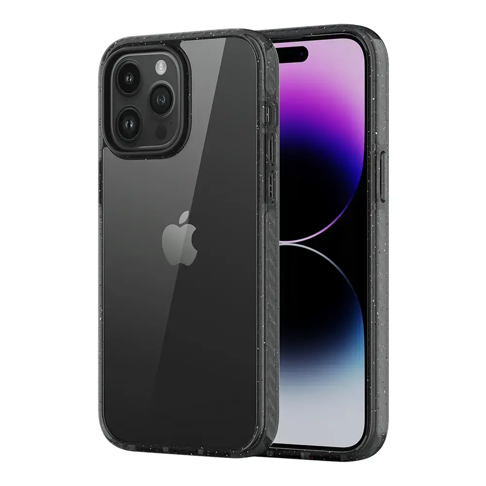 Rock Crystal Shield Series Case for Iphone 14 Pro transparent-black