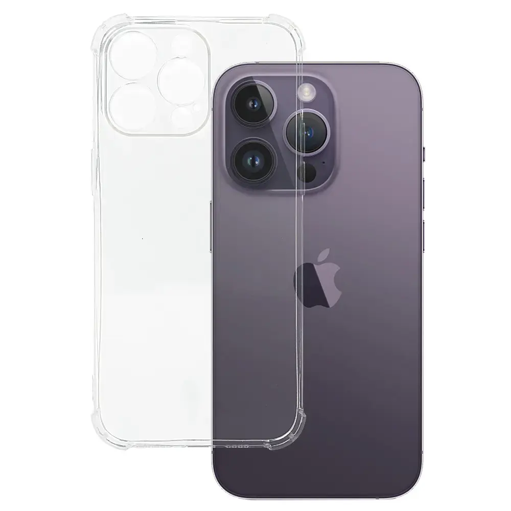 Clin Anti Shock 1.5mm maciņš telefonam iPhone 15 Pro caurspīdīgs