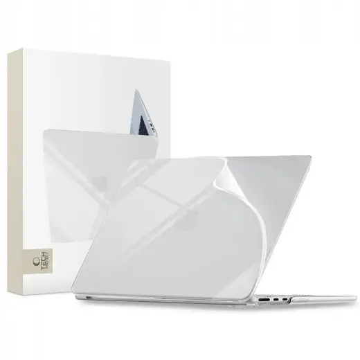 Tech-Protect SoftShell cietais apvalks datoram MacBook Air 13" M2-M5 (2023-2026) caurspīdīgs