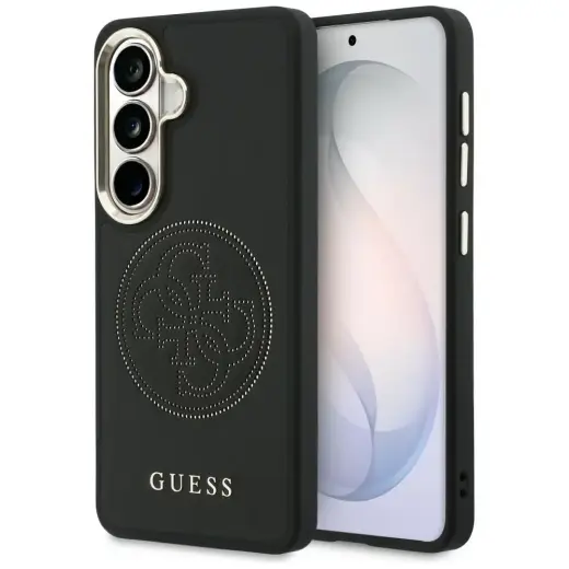 Guess Perforated Logo maciņš ar MagSafe atbalstu telefonam Samsung Galaxy S26 (S942) melns