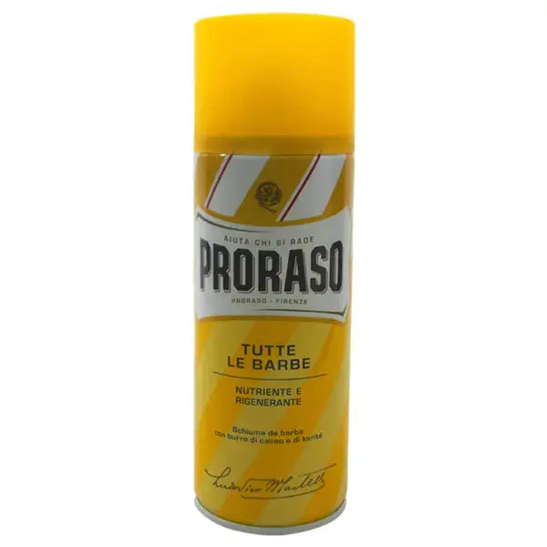 Proraso Nourishing and Regenerating Shave Foam with Cacao Butter and Shea Butter  13.5 Oz