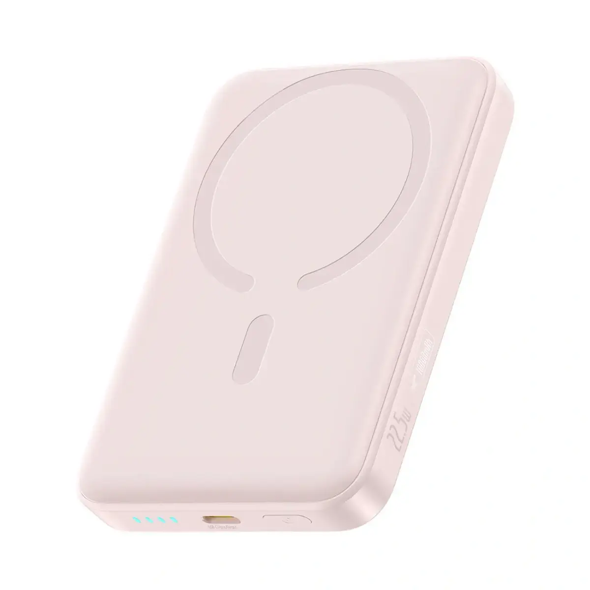 Baseus EnerFill FM11 Ultra-Mini ārējais akumulators (powerbank) | 10 000 mAh | 22.5W | USB-C, MagSafe | rozā