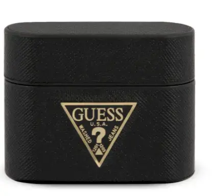 Guess GUACAPVSATMLBK Saffiano silicone case for Apple Airpods Pro black