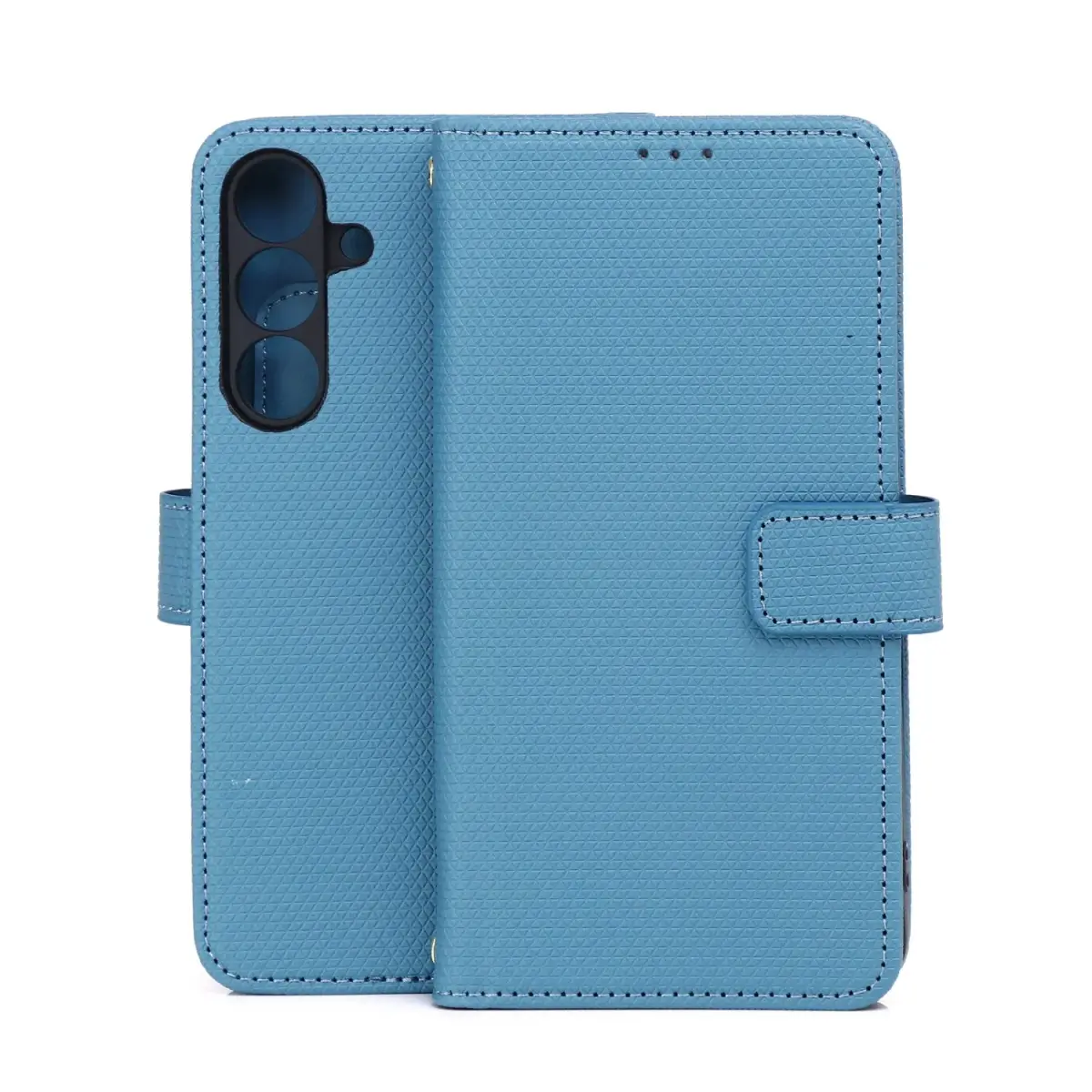 Smart Triangle grāmatveida maciņš telefonam Samsung Galaxy S25 FE (S731) zils