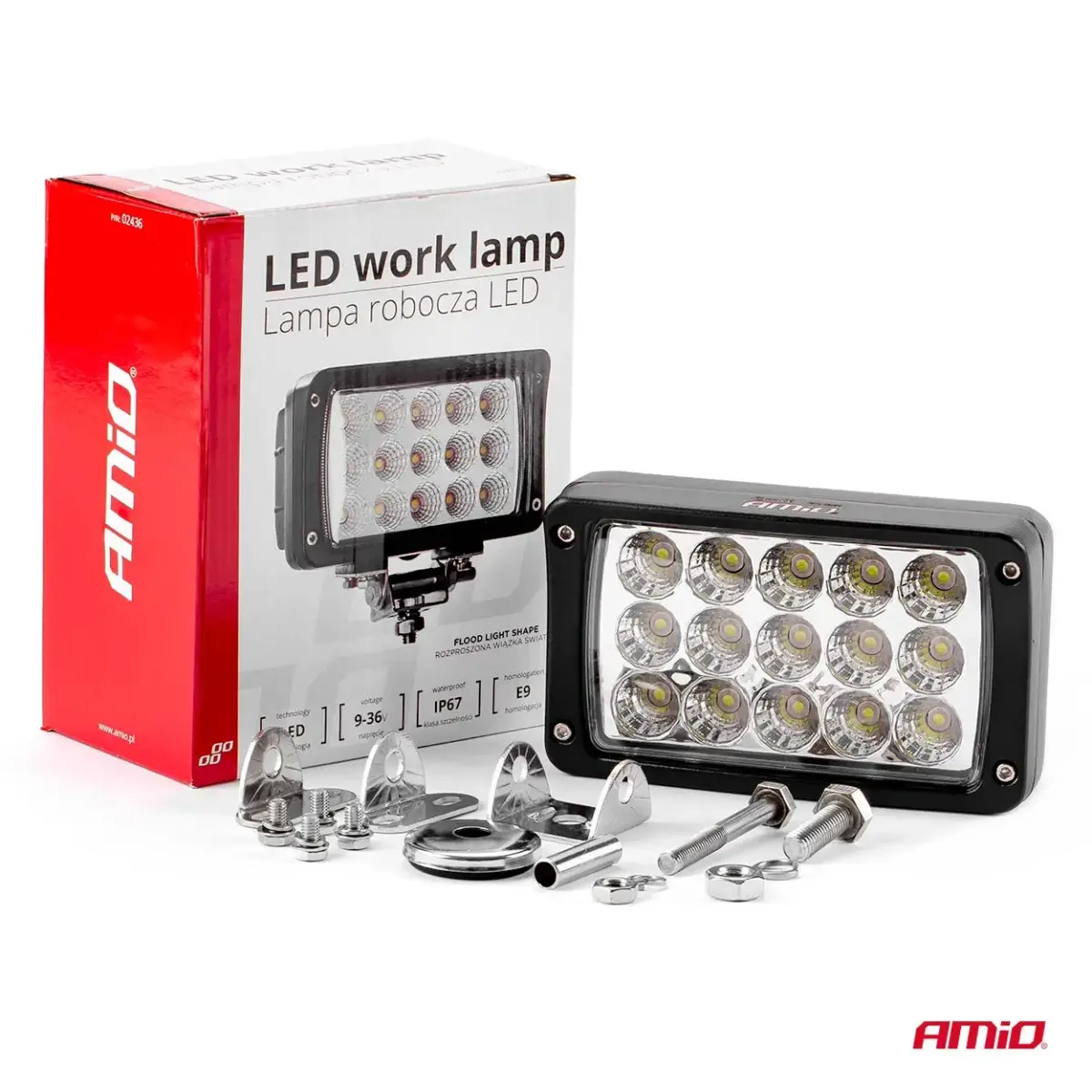 Working lamp AWL22 15LED FLOOD 9-36V
