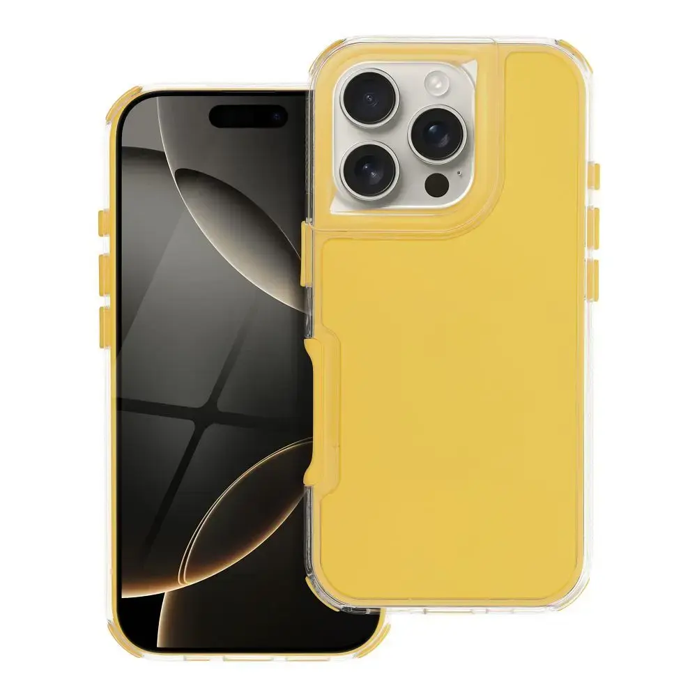 MATRIX maciņš telefonam iPhone 16 Pro dzeltens