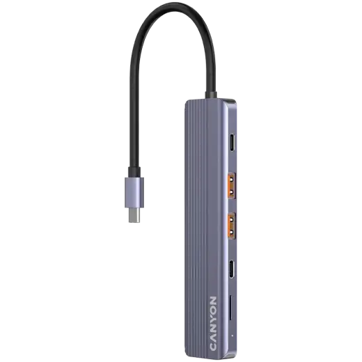 CANYON hub DS-17 6in1 4k USB-C Grey