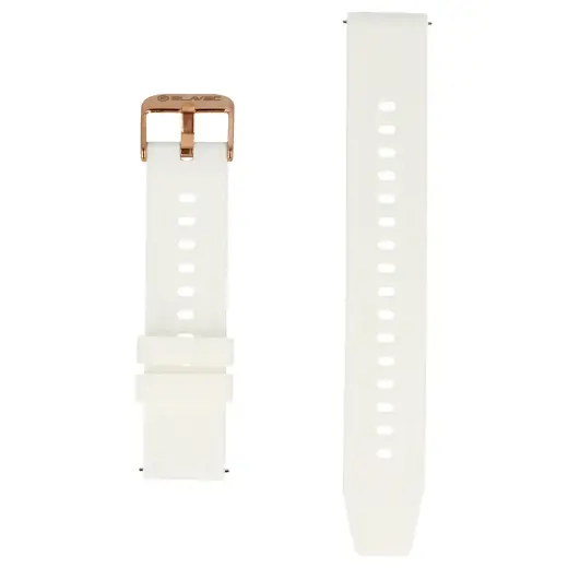 Blavec Universal watch band for W-17 Amber 18mm silicone white