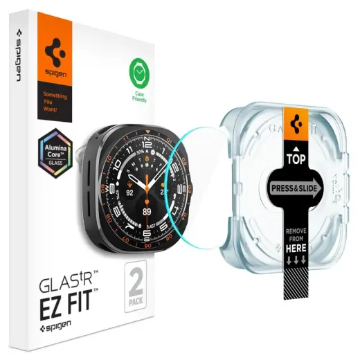 Spigen apsauginis stiklas Samsung Galaxy Watch Ultra 2 (47 mm) | skaidrus (2 vnt.)