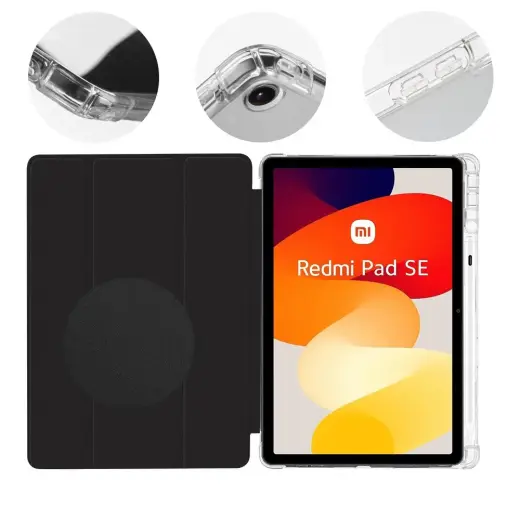 OBAL:ME MistyTab dėklas Redmi Pad SE (2023) juodas
