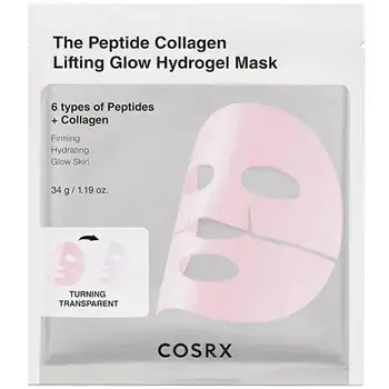 COSRX The Peptide Collagen Lifting Glow Hydrogel Mask - Liftingová pleťová maska 34.0g