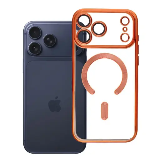 Electro Mag Cover phone case with MagSafe support for iPhone 17 Pro Max orange