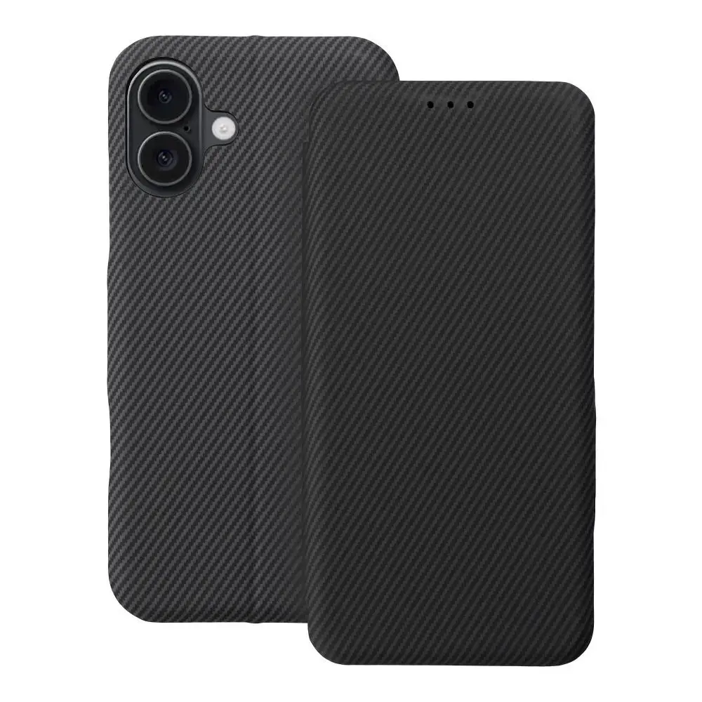 FOLIO Side Magnet grāmatveida maciņš telefonam iPhone 16 Plus pelēks