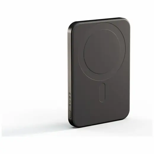 Zens Pro 1 Slim ārējais akumulators (powerbank) | 5 000 mAh | 15W | USB-C, MagSafe, Wireless | melns