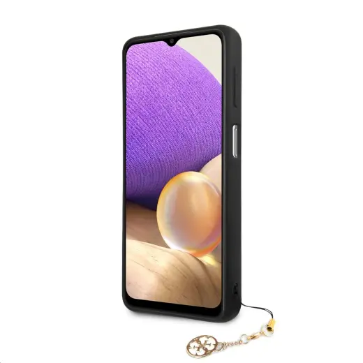 GUHCA325GF4GBR Guess PU 4G Charm Case for Samsung Galaxy A32 4G Brown