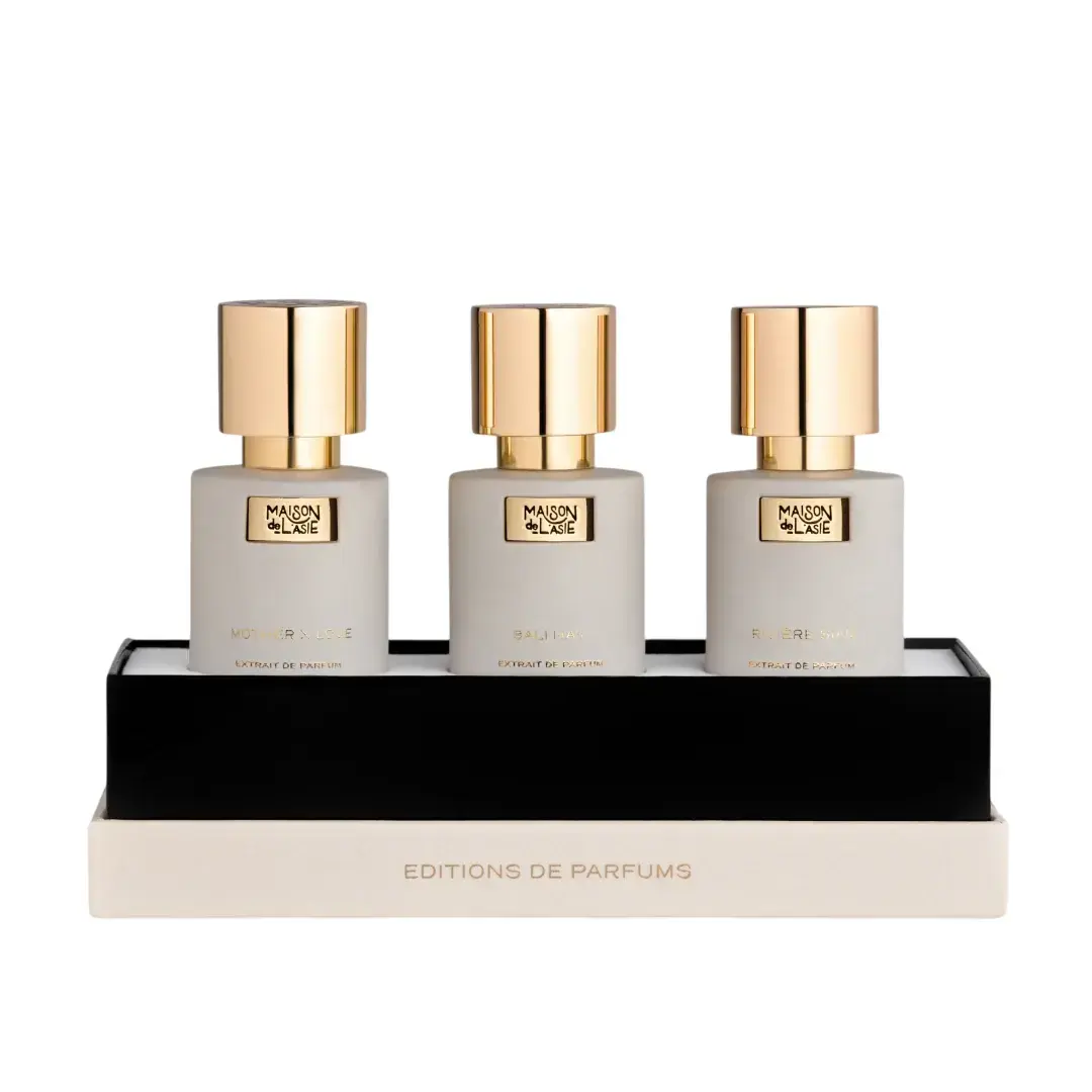 Editions De Parfums Florale Set Maison De L'Asie: Mother x Love, Extrait De Parfum, Unisex, 15 ml + Bali Ha'i, Extrait De Parfum, Unisex, 15 ml + Riviere Siam, Extrait De Parfum, Unisex, 15 ml