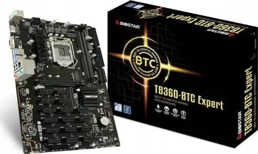 Biostar Motherboard TB360 BTC Expert