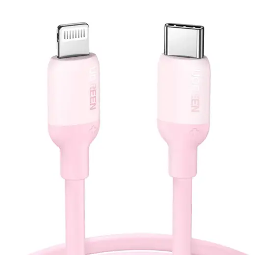 Ugreen MFI USB Type C - Lightning charging data cable 1m pink (60625 US387)