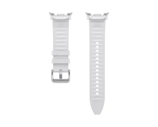 Samsung Hybrid viedpulksteņa siksniņa priekš Galaxy Watch 8/8 Classic/9 S/M/L | balta