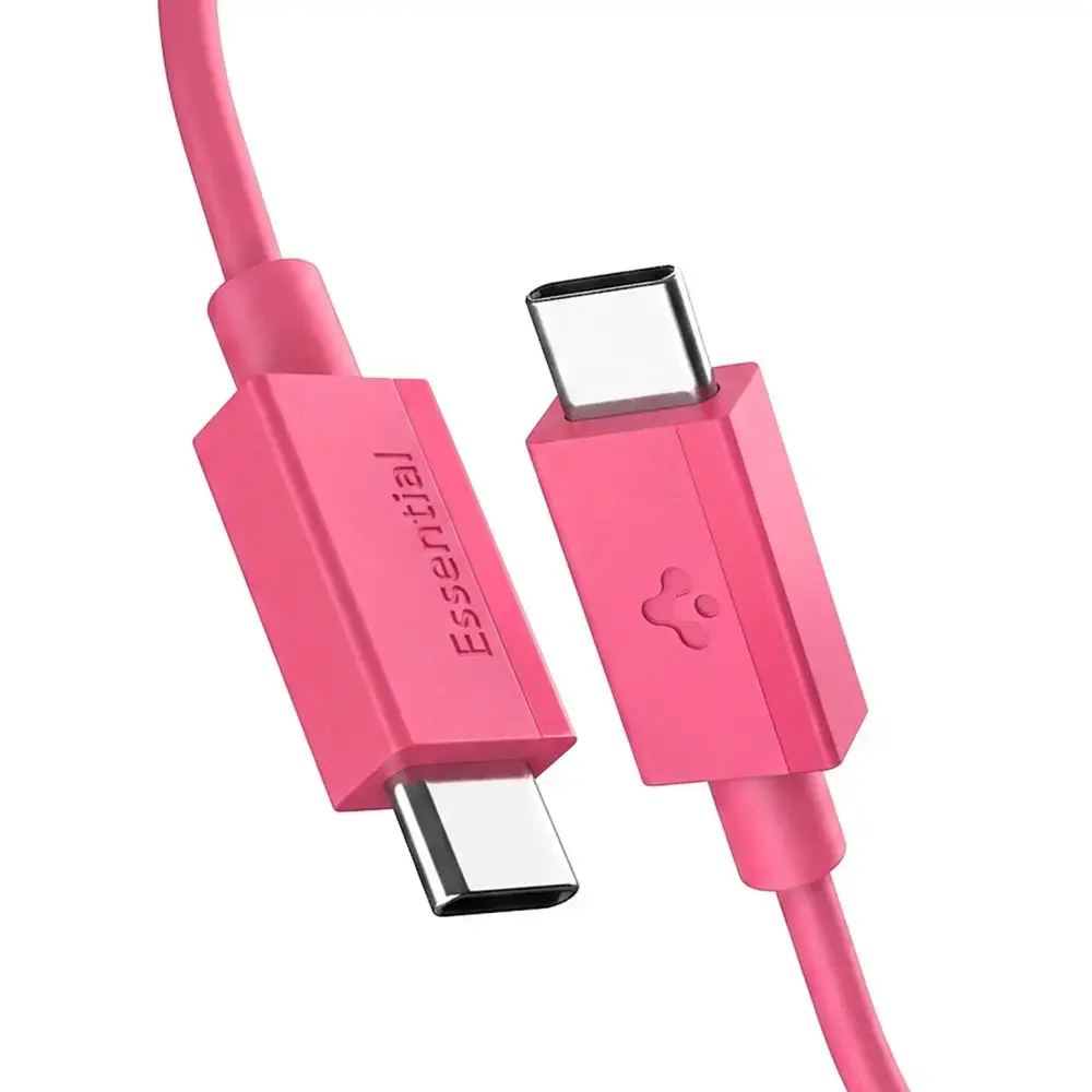 Spigen EB6010CC datu pārraides un uzlādes vads | USB-C uz USB-C | 60W | 1m | rozā