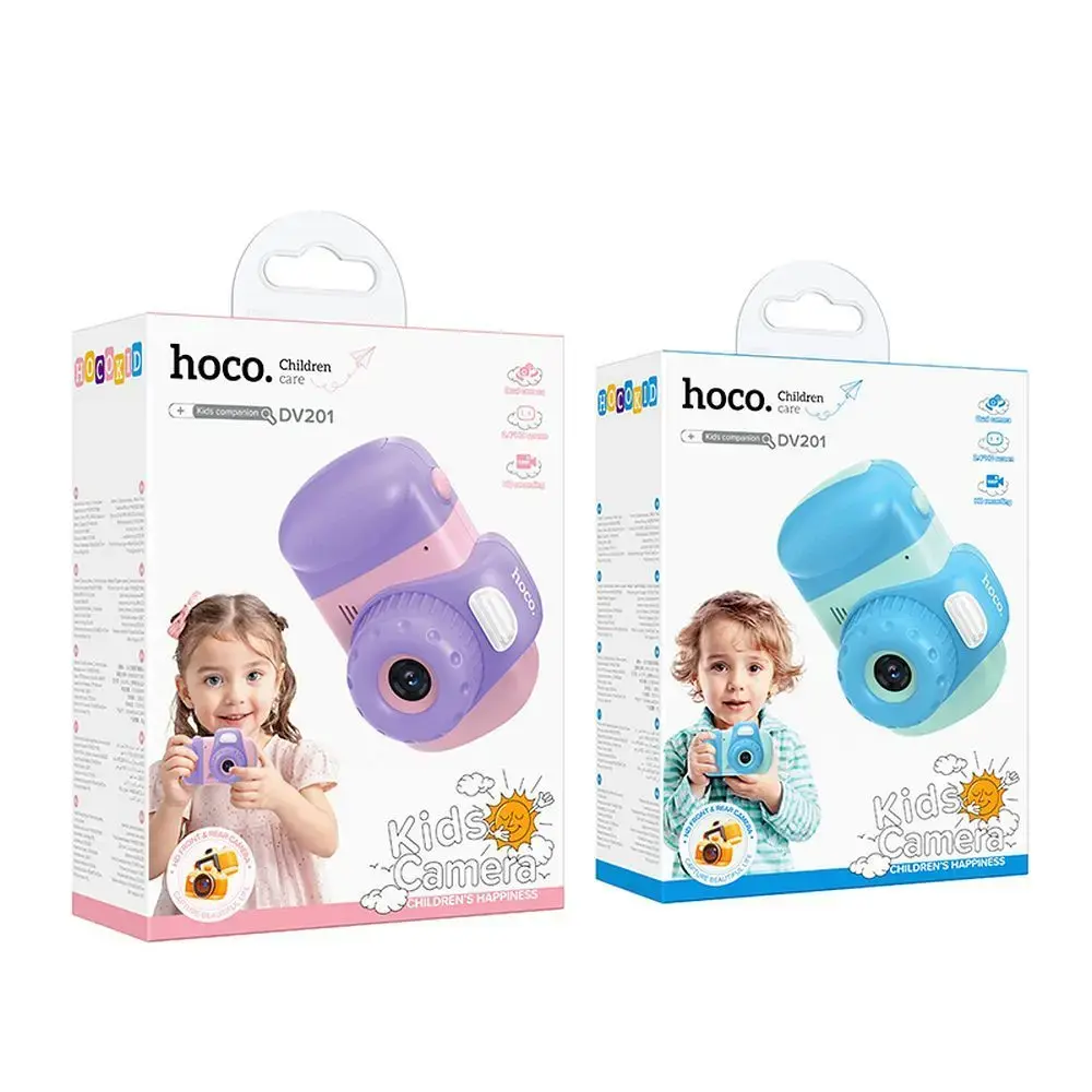 Digital kids camera Hoco 2MP 2,4" Full HD DV201 pink