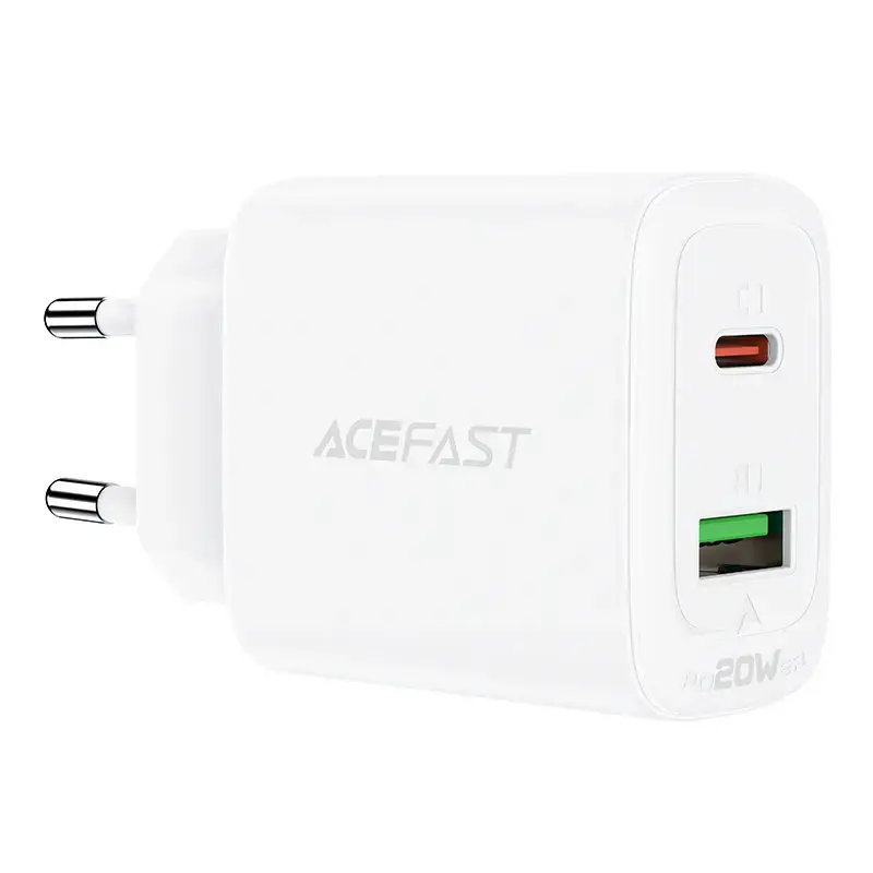 Acefast A25 tīkla lādētājs | 20W | PPS, PD, QC 3.0 | USB-C | balts