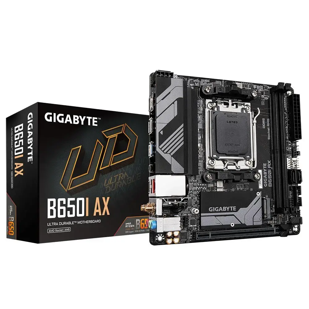 Gigabyte B650I AX - 1.0 - motherboard - mini ITX - Socket AM5 - AMD B650