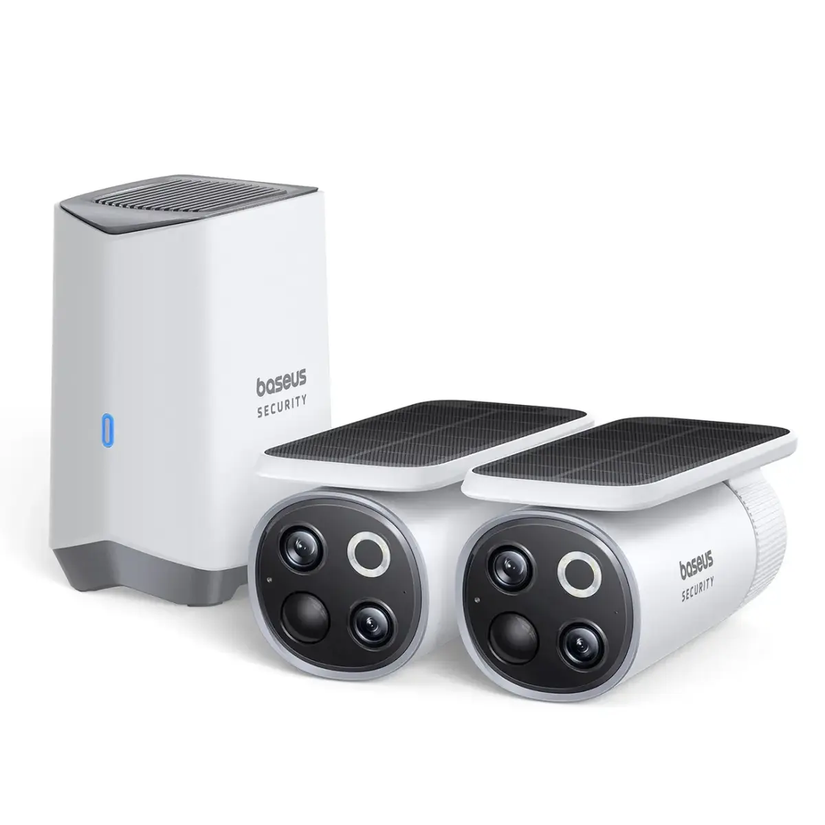 Baseus Security S1 Pro Dual 3K Outdoor Surveillance Kit (2 Cameras) – White